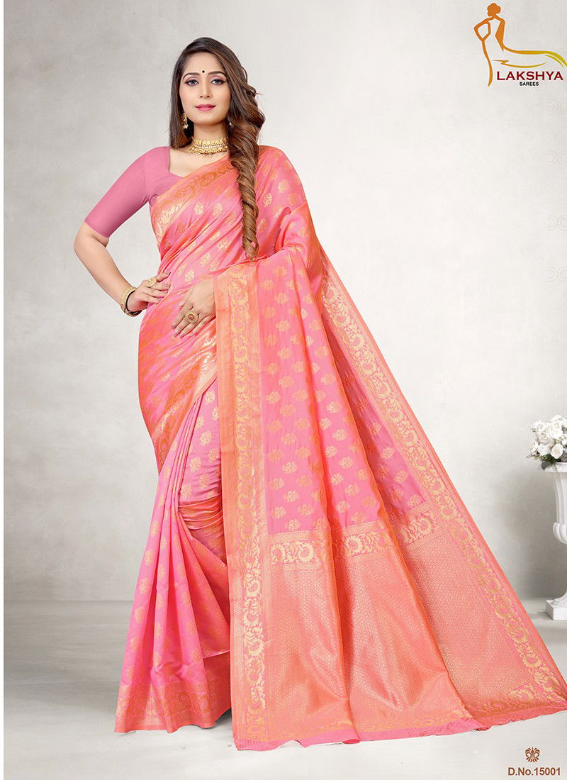 Lakshya Vidya 15 Latest Exclusive Wear Jacquard Silk Saree Collection